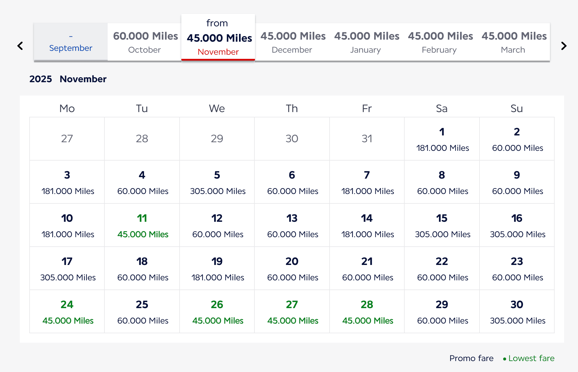 Flying Blue Promo Rewards