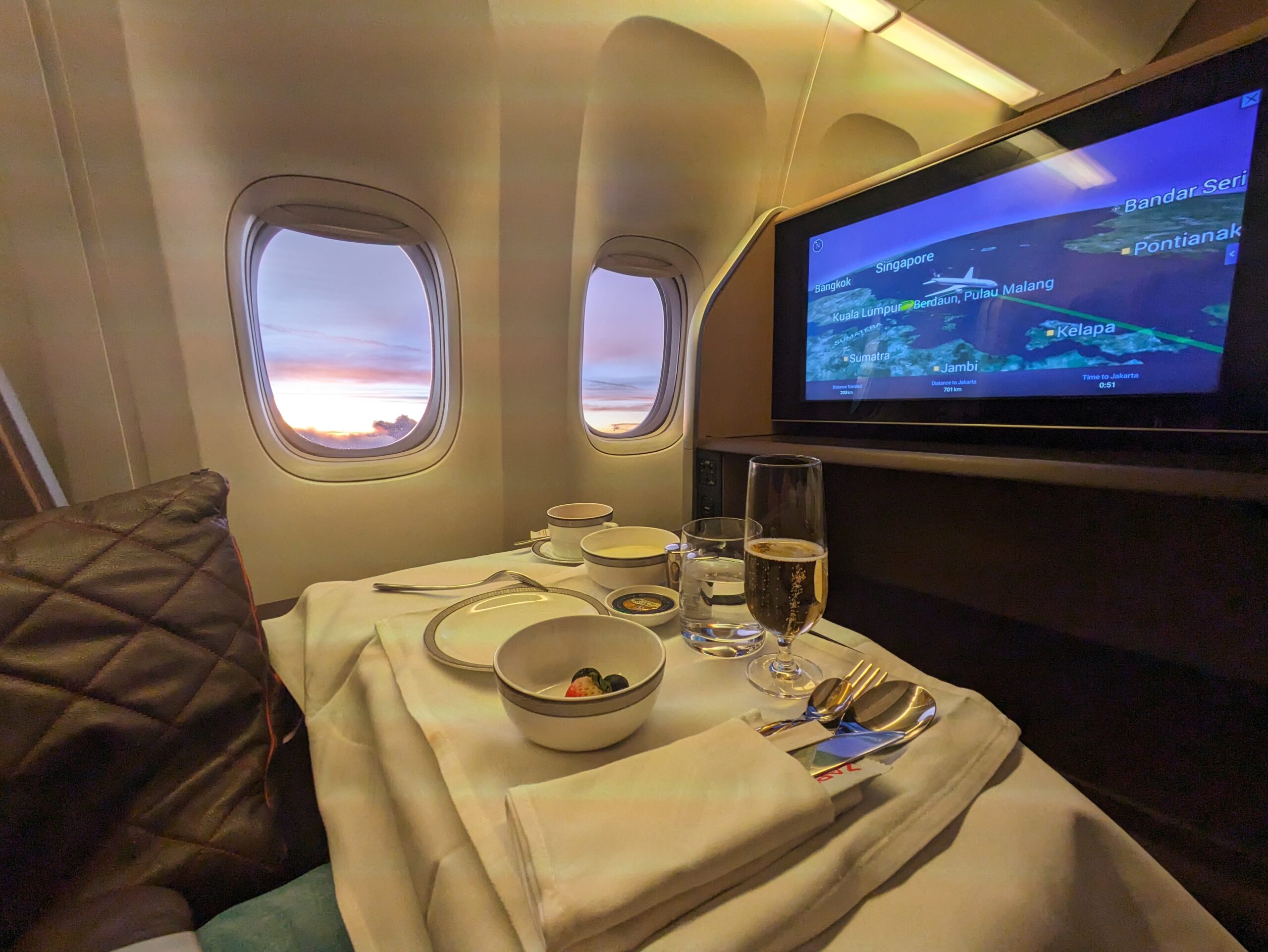 Singapore Jakarta in First Class