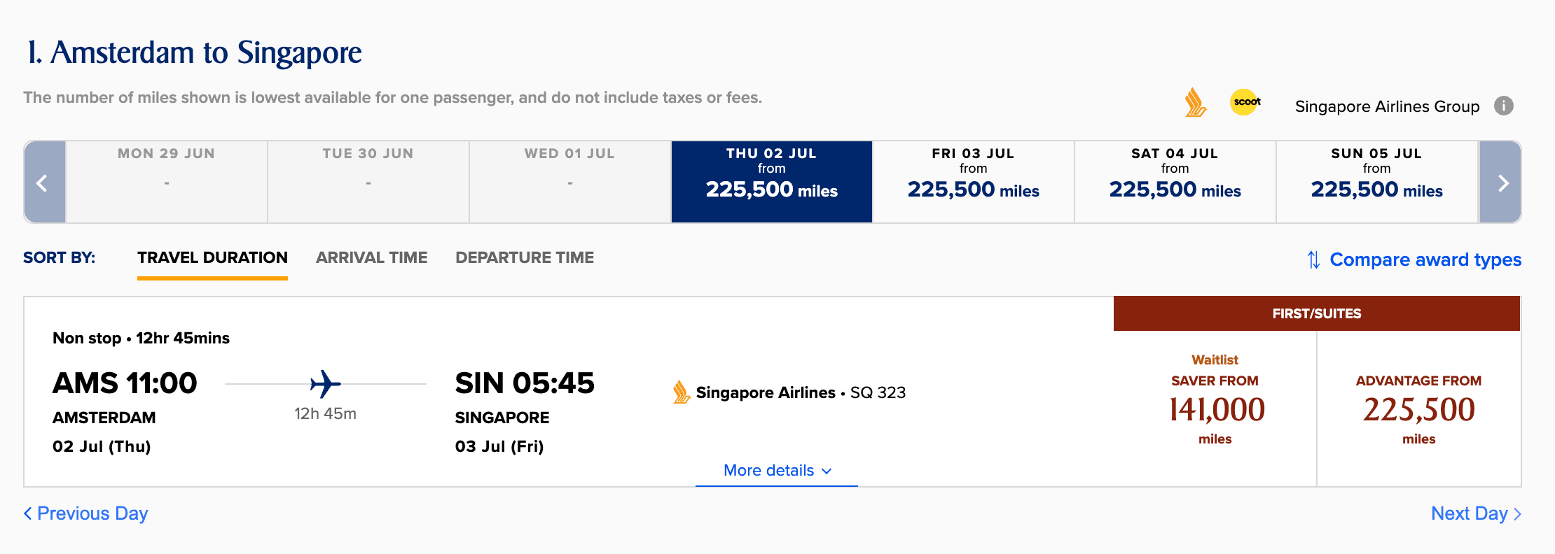 First Class naar Amsterdam
